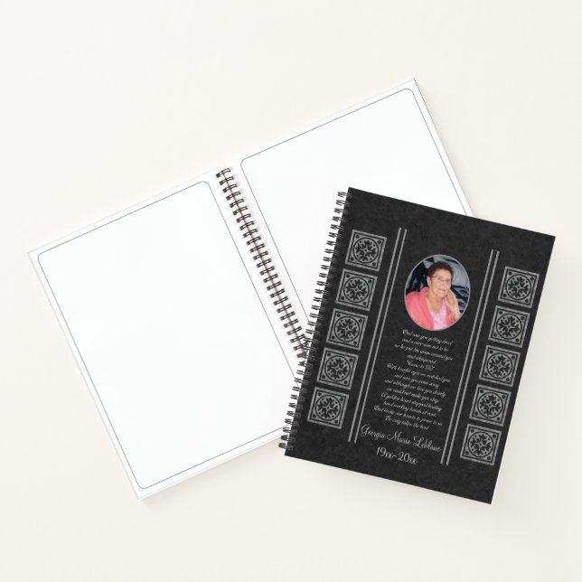 Custom Memorial Keepsakes Guest Book (Inside)