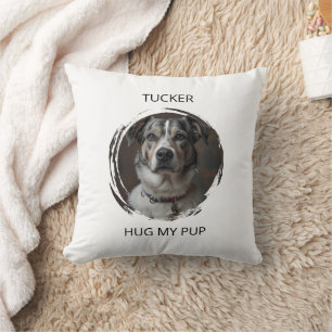 Custom Memorial Pet Pillow Hug My Pup Dog Gift
