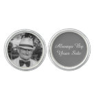 Custom Memorial Photo Groom Classic Silver Gray