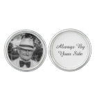 Custom Memorial Photo Groom Cufflinks