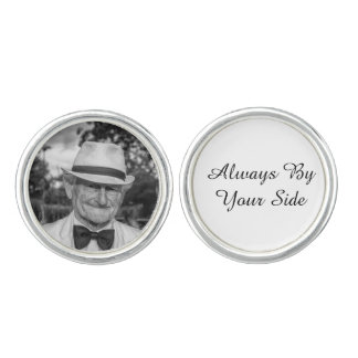 Custom Memorial Photo Groom Cufflinks