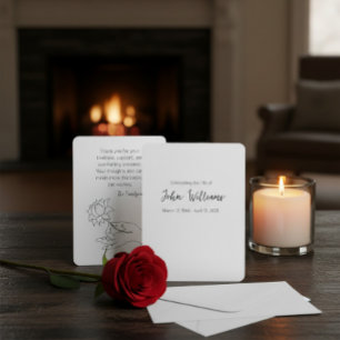 Custom Memorial Thank You Card