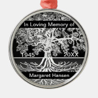 Custom Memorial | Tree of Life Metal Ornament