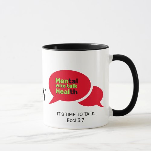 Custom MEN WHO TALK HEAL Mental Health MONOGRAM Mug