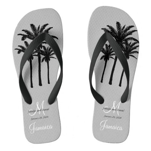 Custom Mens Beach Wedding Flip Flops