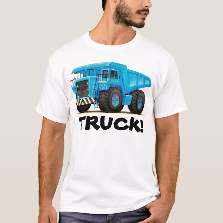 Custom Mens Construction Dump Truck T Shirt Zazzle 2445