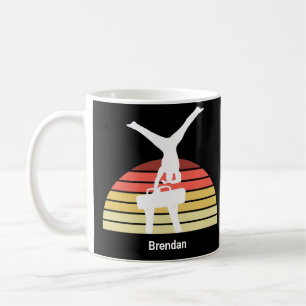 Custom Mens Gymnastics Pommel Horse Gymnast Coffee Mug