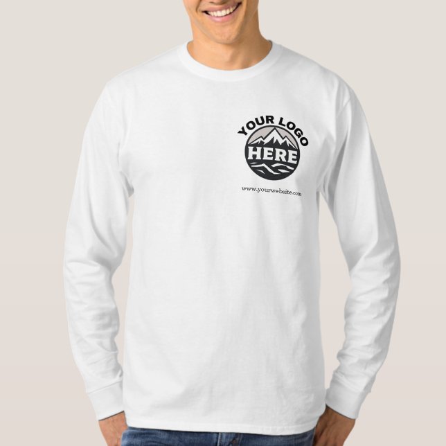 Custom Mens Long Sleeve Business Shirt with Logo (Creator Uploaded)