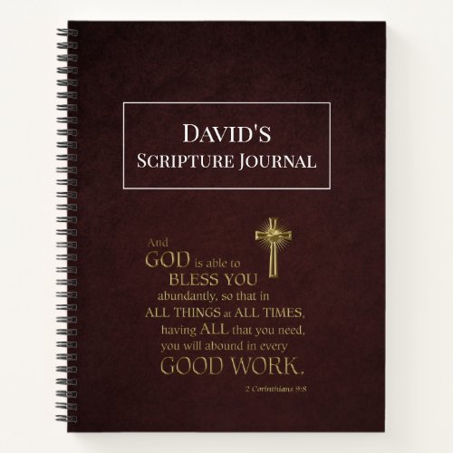 Custom Mens Scripture Journal