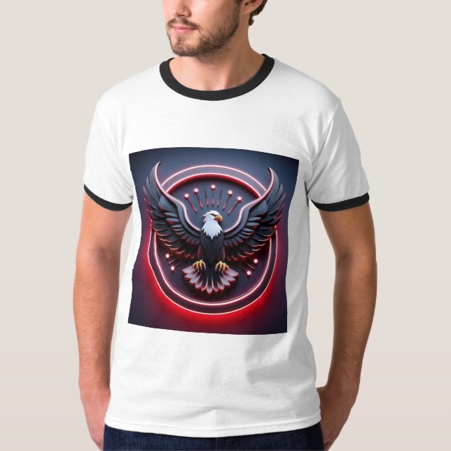 Custom Men's Tattoo Art T-shirt - Bold, Edgy Desig (Front)