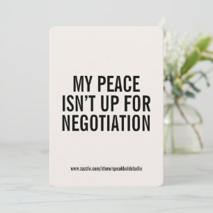 Custom Mental Health Quote Card, Self-Care Gift Holiday Card