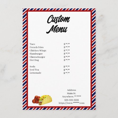 Custom Menu