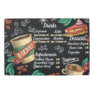 Custom Menu Metal Print