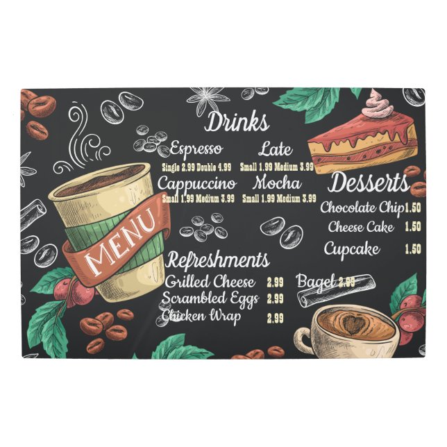 Custom Menu  Metal Print (Front)
