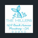 Custom Mermaid Address Self Inking Stamp<br><div class="desc">Custom Mermaid Address Self Inking Stamp</div>