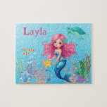 Custom Mermaid Child Name Puzzle<br><div class="desc">Our personalized kid puzzles make great gifts for any occasion - Baptisms,  Baby Announcements,  Christmas,  Birthdays,  White Elephant Parties,  Weddings,  & More! If you’ve been looking for a unique gift look no further - great for your favorite family member,  coworker,  or friend!</div>