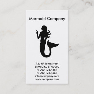custom mermaid company business card
