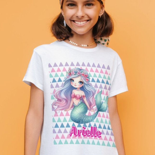 Custom Mermaid pattern name  T-Shirt (Creator Uploaded)