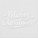 Custom Merry Christmas 3d logo paper embosser<br><div class="desc">Custom Merry Christmas 3d logo paper embosser. Make your own personalized stationery with a classy symbol or icon. Useful for family home,  club,  shop,  business,  company and more. Also great for chic Holiday invitations and professional letterheads.</div>