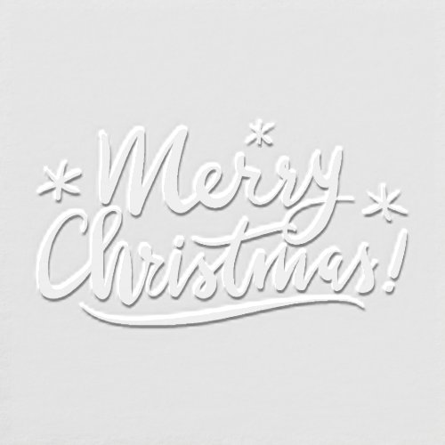 Custom Merry Christmas 3d logo paper embosser