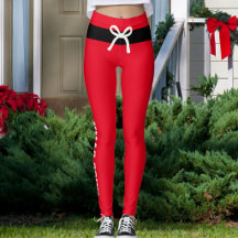 Custom Merry Christmas Red Black Belt Cream Bow