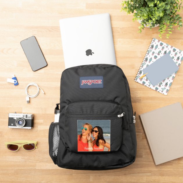 Custom Mesage Square Photo Personalized JanSport Backpack Zazzle