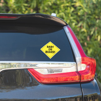 Custom Message Baby On Board Car Sticker