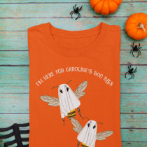 Custom Message Boo Bees Halloween Graphic T-Shirt