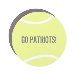 Custom Message Bright Yellow Tennis Ball Car Magnet