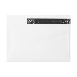 Custom Message Christmas Sparkling Lights Address Wrap Around Label