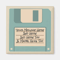 Custom Message Computer Floppy Disk Magnet