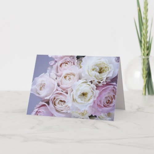 Custom Message Floral Card