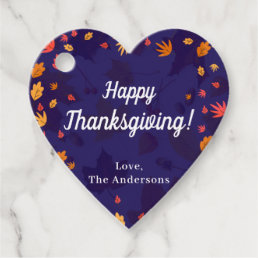 CUSTOM message Happy Thanksgiving Favor Tags
