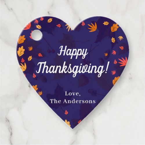 CUSTOM message Happy Thanksgiving Favor Tags