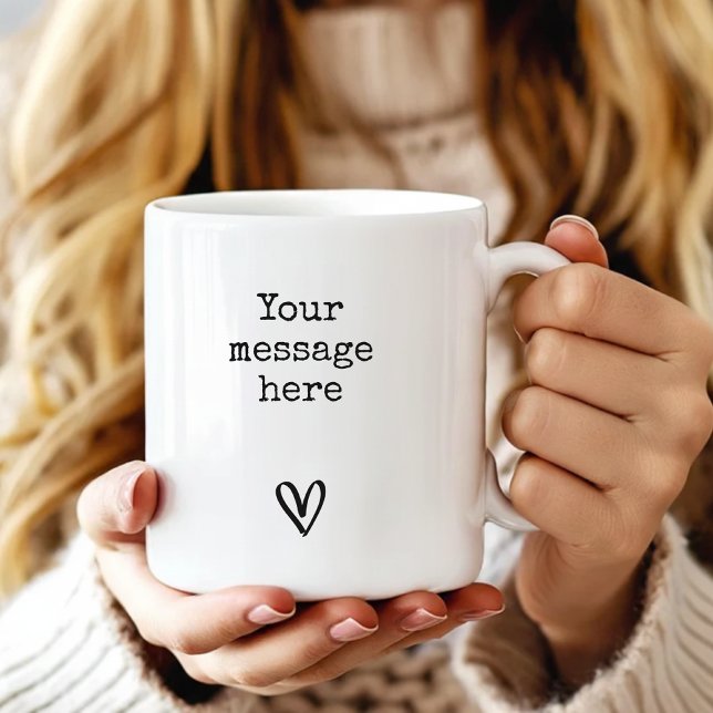Custom Message | Modern Script Mother Mom Coworker Coffee Mug (Custom Message Mug for Mom, Dad, Birthday,  Graduation, Teachers, Best Friends or Coworkers Gift)