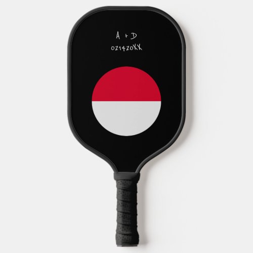 Custom Message Monaco Flag Pickleball Paddle