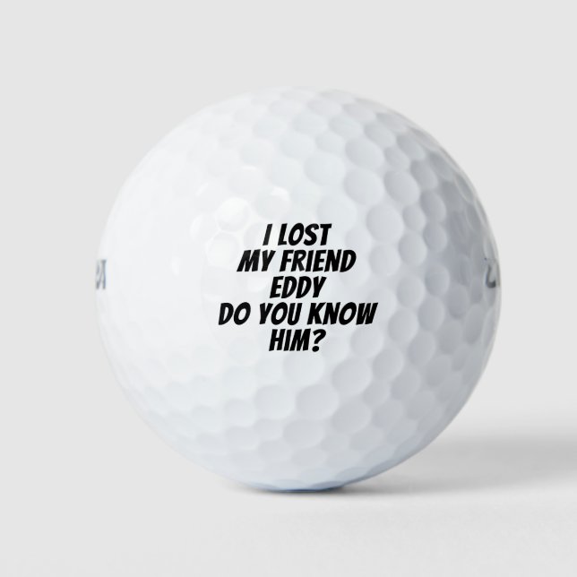 Custom message name  golf balls (Front)