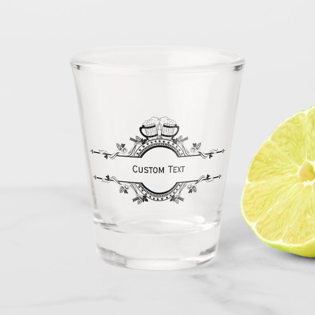 Custom Message Personalized Shot Glass (Front)