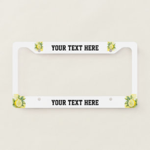 Custom Message Sunshine Lemon Fruit Classic License Plate Frame