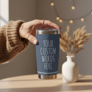 Custom Message Thermal Tumbler Gift for Mom & Dad