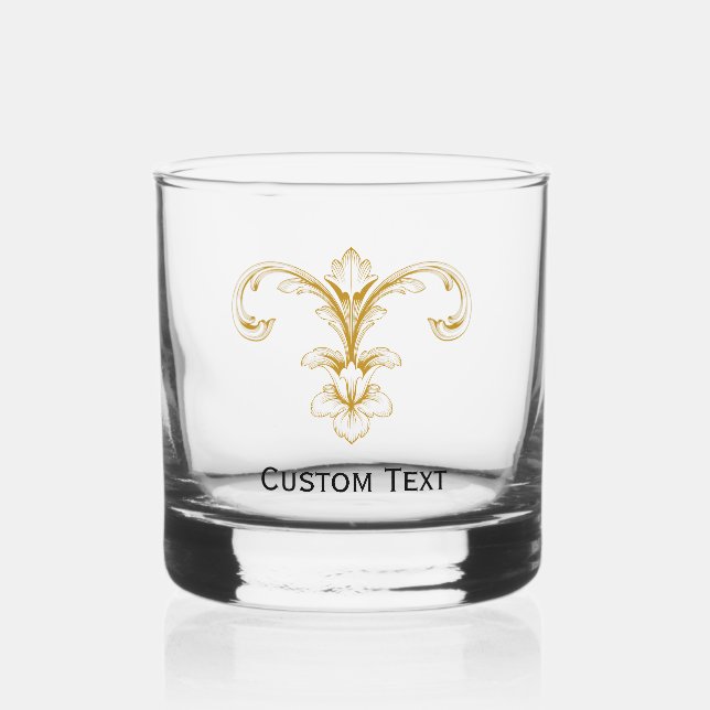 Custom Message Whiskey Glass (Front)