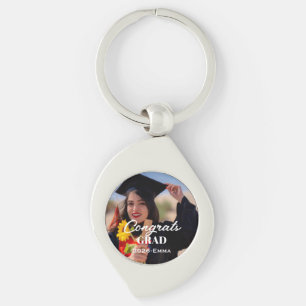 Custom Metal Graduation Photo Keychain