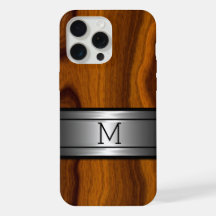 Custom Metal Modern Trendy Wood Grain Pattern