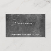 Custom Metal Works Business Card (Back)