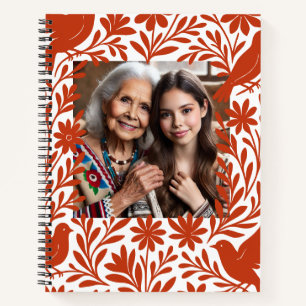 Custom Mexican Family Photo Otomí Recipe Book