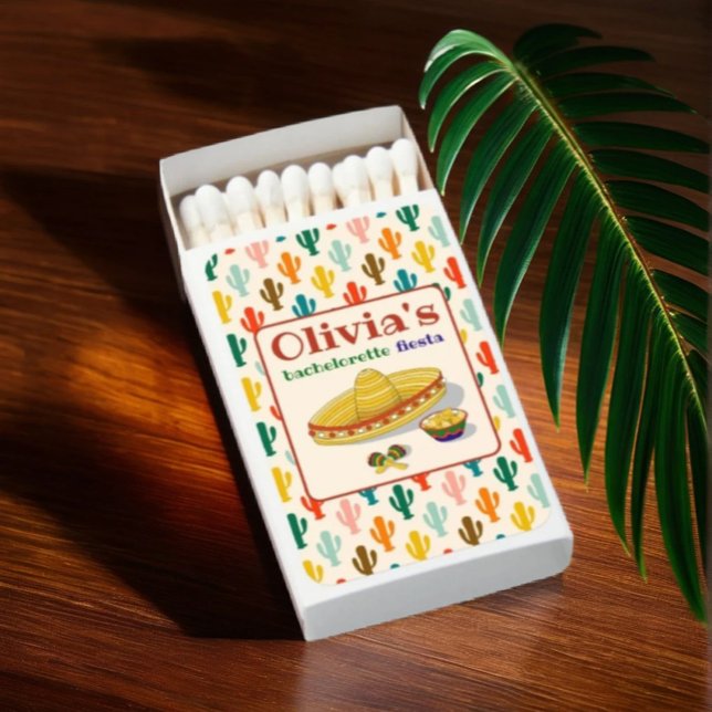 Custom Mexican Fiesta Bachelorette Party  Matchboxes (Creator Uploaded)