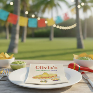 Custom Mexican Fiesta Bachelorette Party  Napkins
