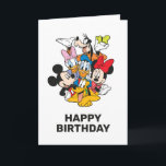 Custom Mickey and Friends Birthday Card<br><div class="desc">Personalize this cute Mickey Mouse and Friends Birthday Card by adding your custom message and child's name!</div>