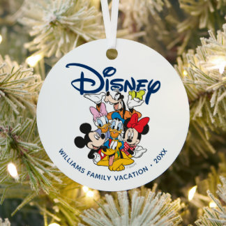 Custom Mickey and Friends | Family Vacation Metal Ornament