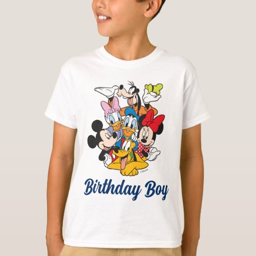 Custom Mickey  Friends  Birthday Boy _ Family T_Shirt